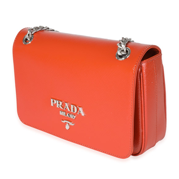 Prada Rame Saffiano Vernice Crossbody Bag - Picture 4 of 8